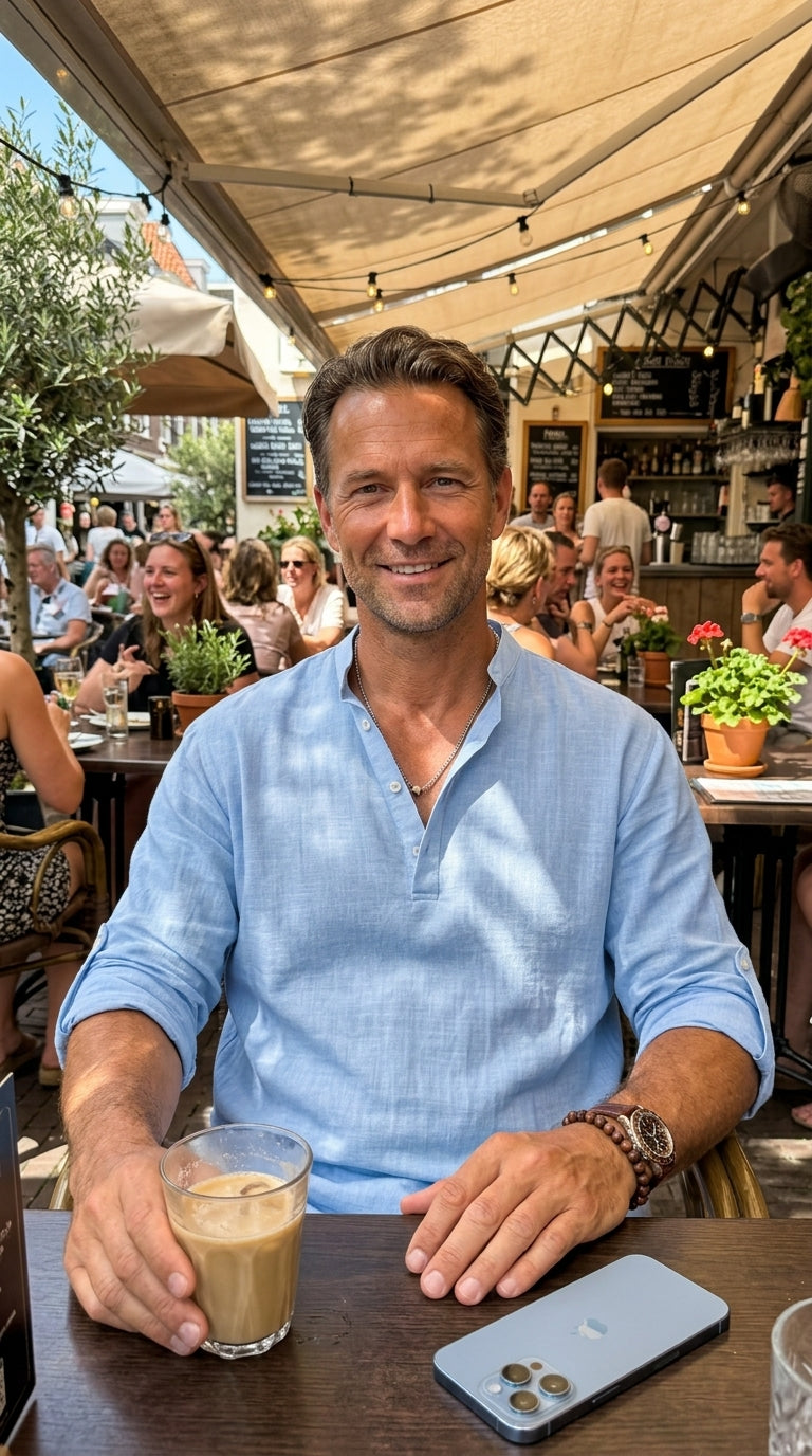 Tonnie | Ademend linnen overhemd